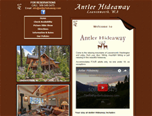 Tablet Screenshot of antlerhideaway.com